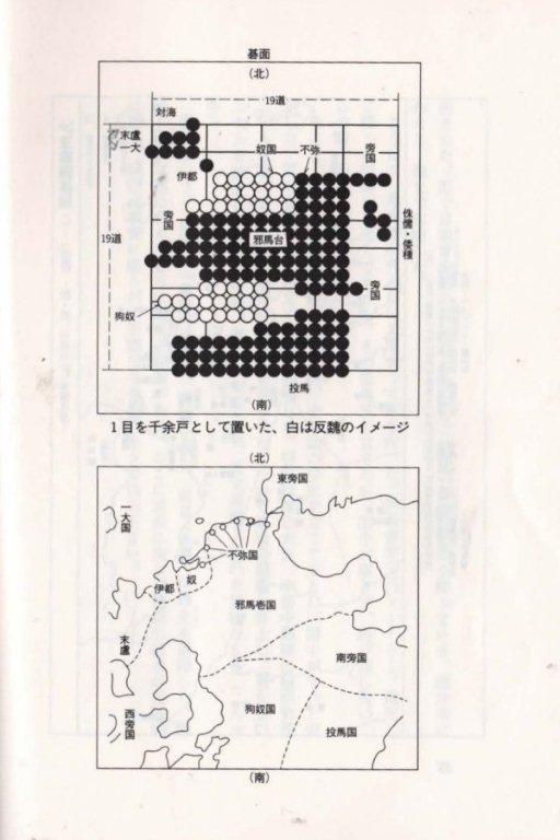 いき一郎さんの碁盤面を使った国の位置説明図